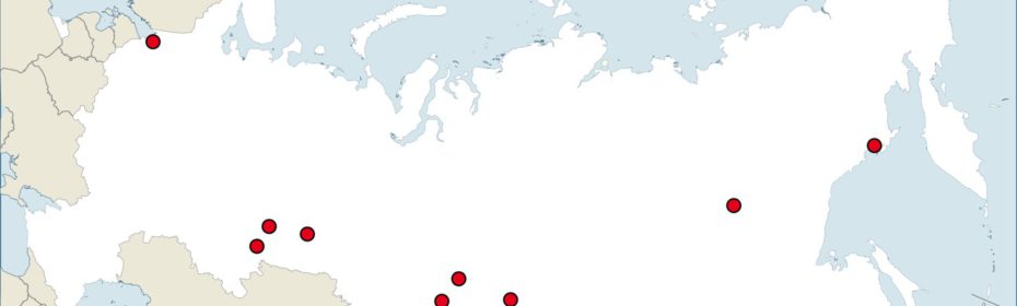 Map - Location of DIMA Network partner institutions across SRFE